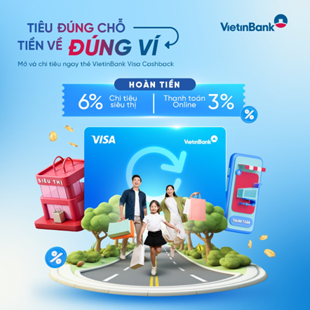 VietinBank Visa Cashback: "Trợ thủ" t&agrave;i ch&iacute;nh gi&uacute;p tối ưu mọi chi ti&ecirc;u - Ảnh 1.