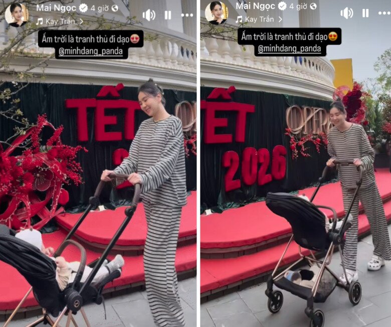 MC Mai Ngọc đ&oacute;n Tết 2026 tại biệt thự nh&agrave; chồng hạnh ph&uacute;c vi&ecirc;n m&atilde;n - Ảnh 4.