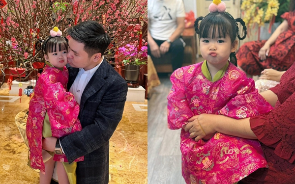 Con g&aacute;i Đỗ Mỹ Linh đi biển c&ugrave;ng anh chị họ - Ảnh 1.