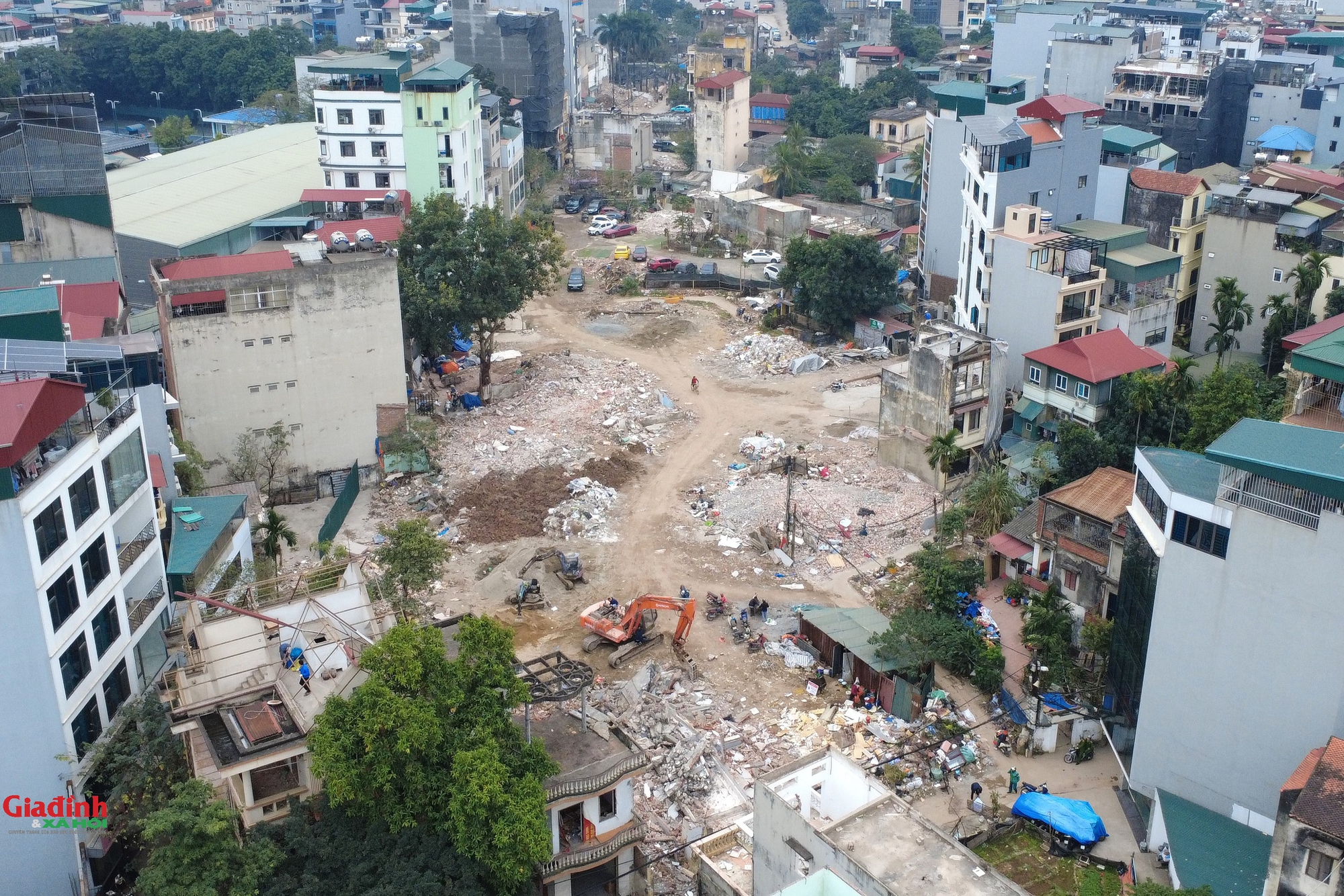 H&agrave; Nội: Người d&acirc;n hối hả dỡ nh&agrave;, giao đất thực hiện GPMB dự &aacute;n đường V&agrave;nh đai 2,5 - Ảnh 11.