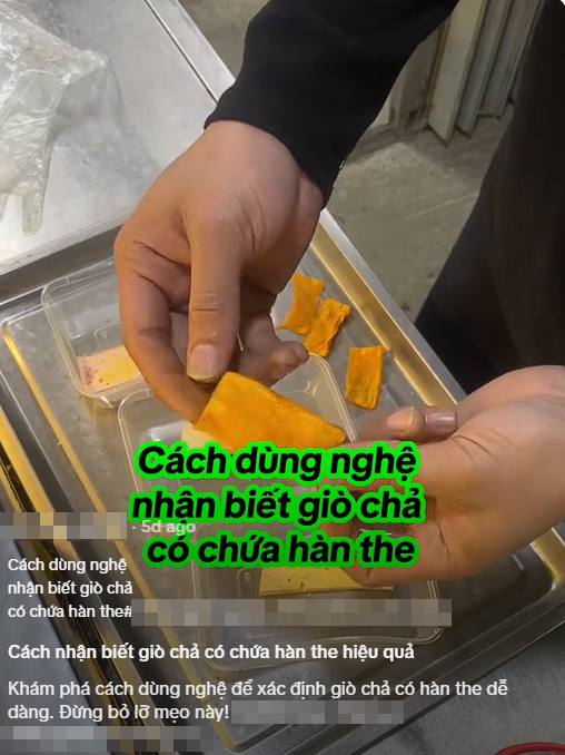 X&ocirc;n xao c&aacute;ch d&ugrave;ng nghệ kiểm tra gi&ograve; chả chứa h&agrave;n the: C&oacute; phải l&agrave; giải ph&aacute;p chọn thực phẩm an to&agrave;n để người ti&ecirc;u d&ugrave;ng y&ecirc;n t&acirc;m dịp Tết? - Ảnh 1.