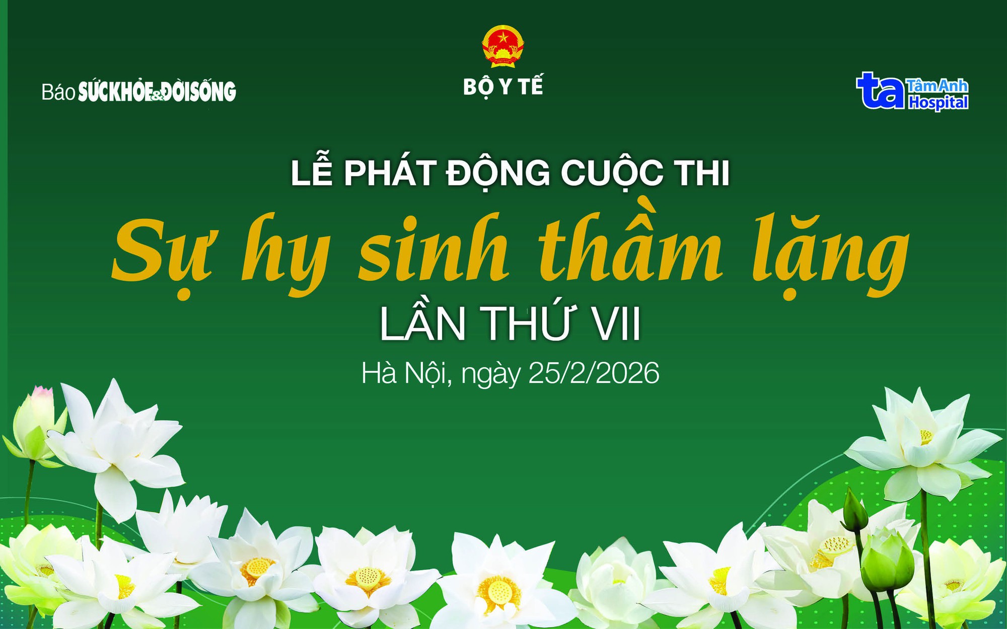 Ph&aacute;t động Cuộc thi 'Sự hy sinh thầm lặng' lần thứ VII nh&acirc;n Ng&agrave;y Thầy thuốc Việt Nam 27/2- Ảnh 1.
