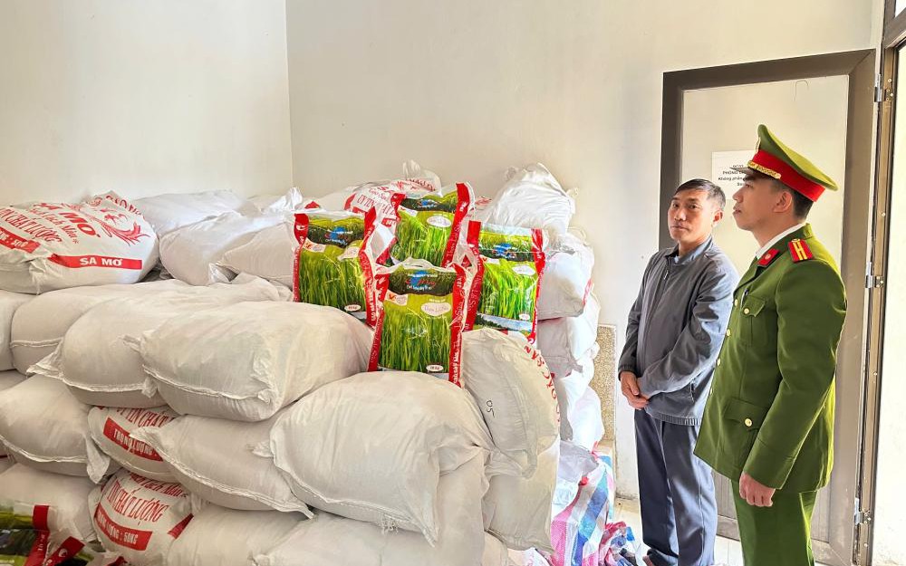 Phá đường dây sản xuất gạo giả thương hiệu tại Hà Tĩnh, thu giữ hàng tấn hàng