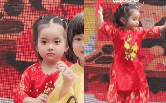 Kh&ocirc;ng thể rời mắt khi Lisa nh&agrave; Kh&aacute;nh Thi - Phan Hiển lần đầu diễn s&acirc;n khấu, chuẩn "con nh&agrave; n&ograve;i"