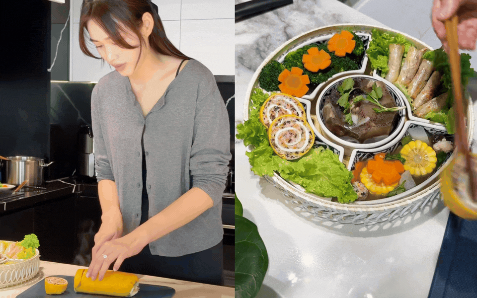 M&acirc;m c&uacute;ng &ocirc;ng C&ocirc;ng &ocirc;ng T&aacute;o của 'n&agrave;ng d&acirc;u h&agrave;o m&ocirc;n' Đỗ H&agrave; c&oacute; m&oacute;n ăn cực đặc biệt: Kh&ocirc;ng chỉ đẹp m&agrave; c&ograve;n chan chứa may mắn, y&ecirc;u thương - Ảnh 7.