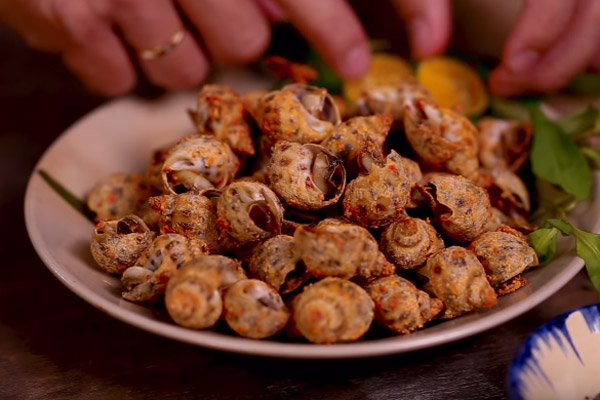 H&ograve;a Minzy nức nở khen ngon m&oacute;n ốc hương rang muối gi&aacute; 1 triệu / k&yacute; - Ảnh 2.