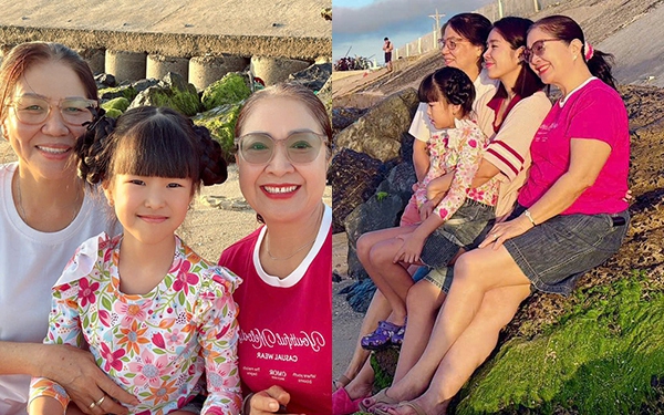 Mẹ đẻ và mẹ chồng Lê Phương thân thiết đi du lịch cùng nhau