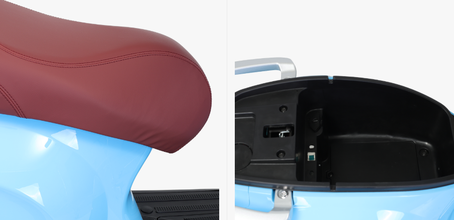 Xe m&aacute;y điện gi&aacute; 17,9 triệu đồng b&aacute;n ở Việt Nam đẹp long lanh, trang bị hiện đại, c&ocirc;ng suất lớn, đi 65km/1 lần sạc, rẻ hơn Vision, chỉ như xe số Wave Alpha - Ảnh 4.