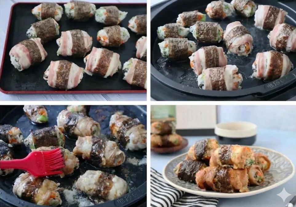 5 c&ocirc;ng thức l&agrave;m cơm nắm si&ecirc;u nhanh d&ugrave;ng ăn s&aacute;ng - trưa - tối đều ngon lại đẹp mắt, nh&igrave;n thấy đ&atilde; th&iacute;ch m&ecirc; - Ảnh 4.