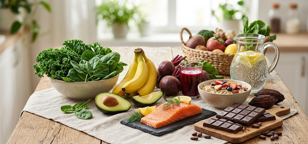 6 loại thực phẩm gi&uacute;p hạ huyết &aacute;p ngo&agrave;i nước &eacute;p lựu- Ảnh 1.