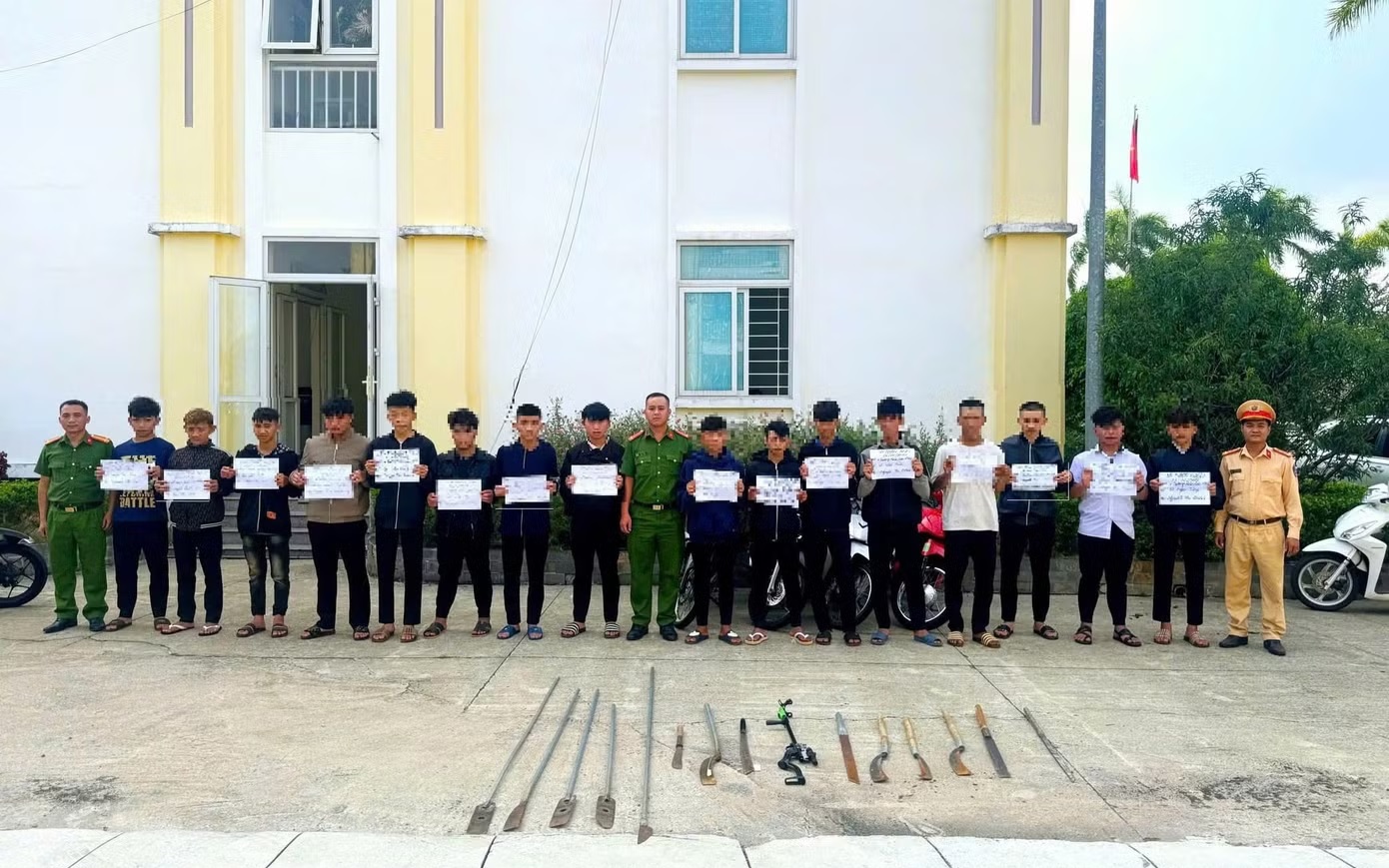 Hàng chục học sinh liên quan vụ ẩu đả, mang hung khí giải quyết mâu thuẫn