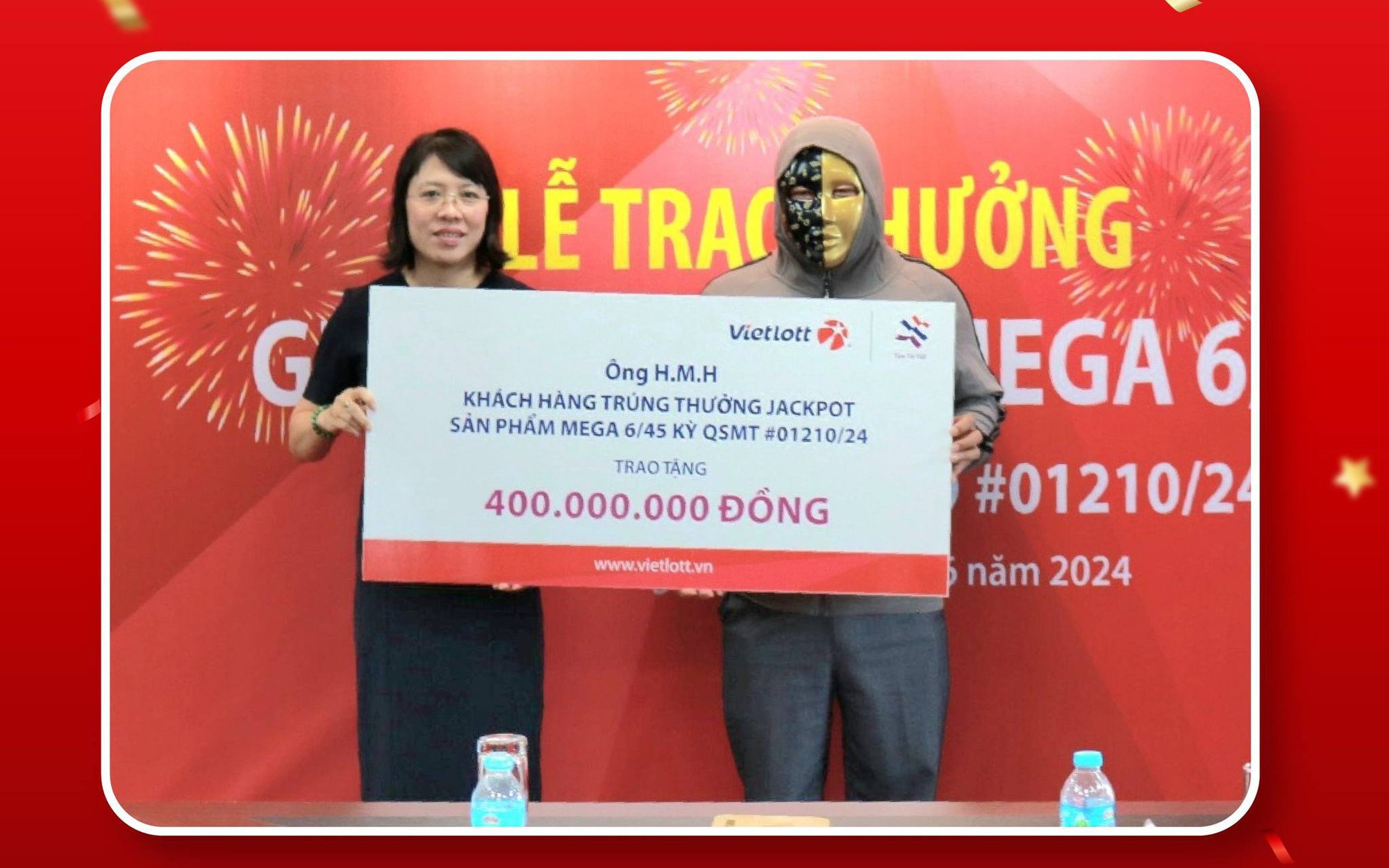 Một người c&ugrave;ng l&uacute;c tr&uacute;ng 3 giải đặc biệt của Vietlott