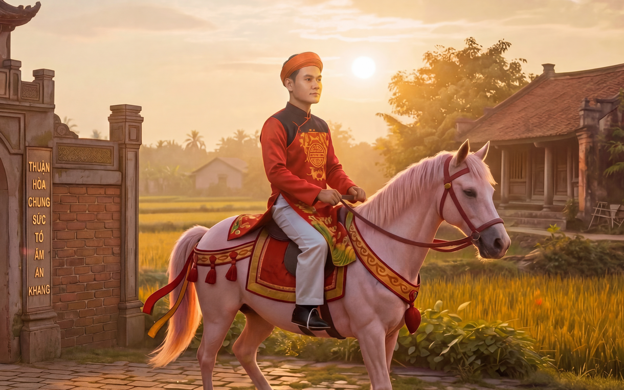 Tái hiện đám cưới chuột trong tranh dân gian Đông Hồ bằng AI qua MV Tình chuyện trăm năm