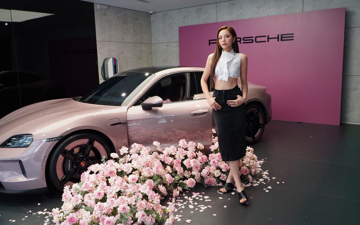 Hoa hậu Kỳ Duyên tậu xe điện Porsche gần 5 tỷ đồng