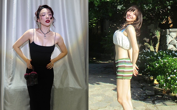 Văn Mai Hương tuổi 31 khoe d&aacute;ng bốc lửa với bikini nổi bật giữa biển xanh - Ảnh 1.