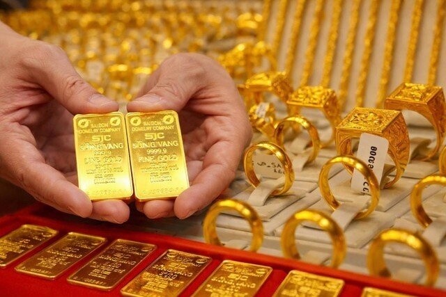 Gi&aacute; v&agrave;ng h&ocirc;m nay 5/4: V&agrave;ng SJC, v&agrave;ng Bảo T&iacute;n Minh Ch&acirc;u, Bảo T&iacute;n Mạnh Hải, Ph&uacute; Qu&yacute;, Doji tăng giảm ra sao? - Ảnh 1.