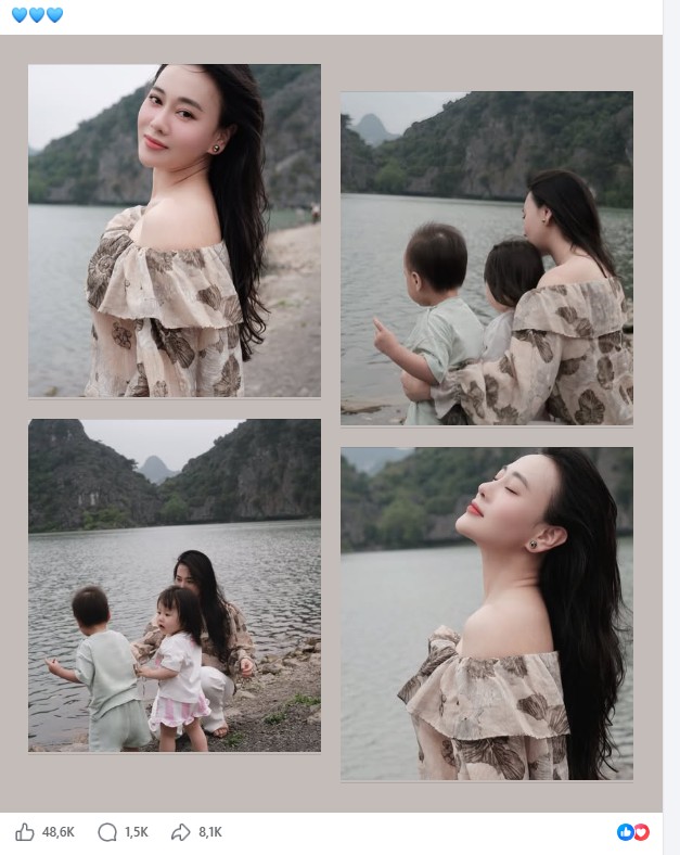 Diễn viên Phương Oanh xuất hiện giải dị, xinh đẹp sau biến cố, khoảnh khắc bên 2 con gây 'bão' mạng - Ảnh 4. Diễn viên Phương Oanh xuất hiện giải dị, xinh đẹp sau biến cố, khoảnh khắc bên 2 con gây 'bão' mạng - Ảnh 4.