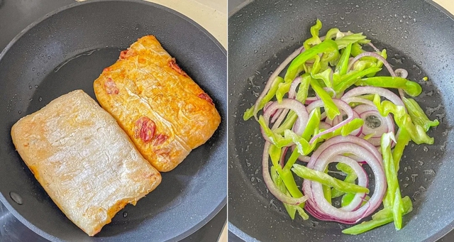 Bữa s&aacute;ng "chuẩn Eat Clean" si&ecirc;u nhanh gọn: B&aacute;nh m&igrave; kẹp t&ocirc;m b&ograve; đậm đ&agrave; v&egrave;o c&aacute;i l&agrave; xong, chị em rần rần học theo - Ảnh 2.