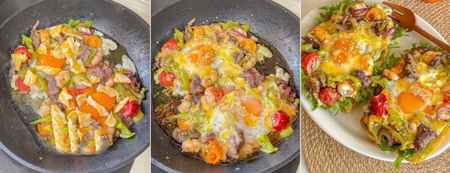 Bữa s&aacute;ng "chuẩn Eat Clean" si&ecirc;u nhanh gọn: B&aacute;nh m&igrave; kẹp t&ocirc;m b&ograve; đậm đ&agrave; v&egrave;o c&aacute;i l&agrave; xong, chị em rần rần học theo - Ảnh 4.