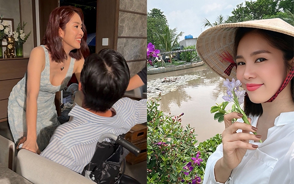 Chụp ảnh c&ugrave;ng bạn diễn k&eacute;m tuổi, L&ecirc; Phương vẫn trẻ đẹp ở tuổi 41