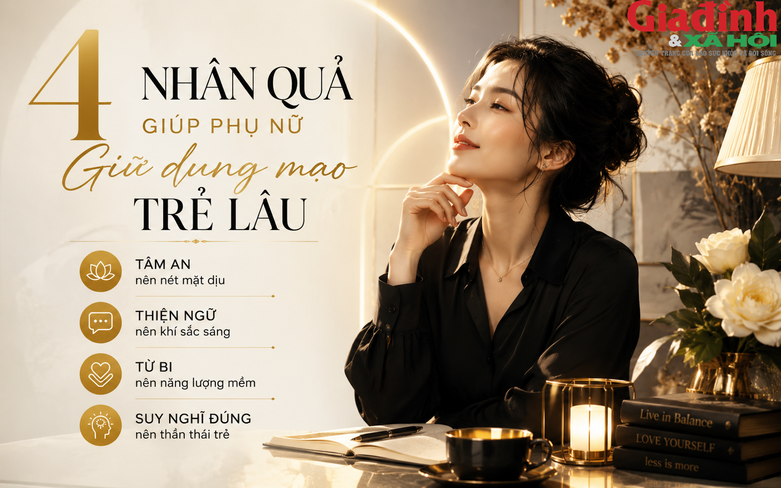 4. Ph&uacute;c Kh&iacute; Kh&ocirc;ng Tự Đến: Phụ Nữ Sau 40 Muốn B&igrave;nh Y&ecirc;n Phải Biết 4 Điều N&agrave;y  - Ảnh 1.