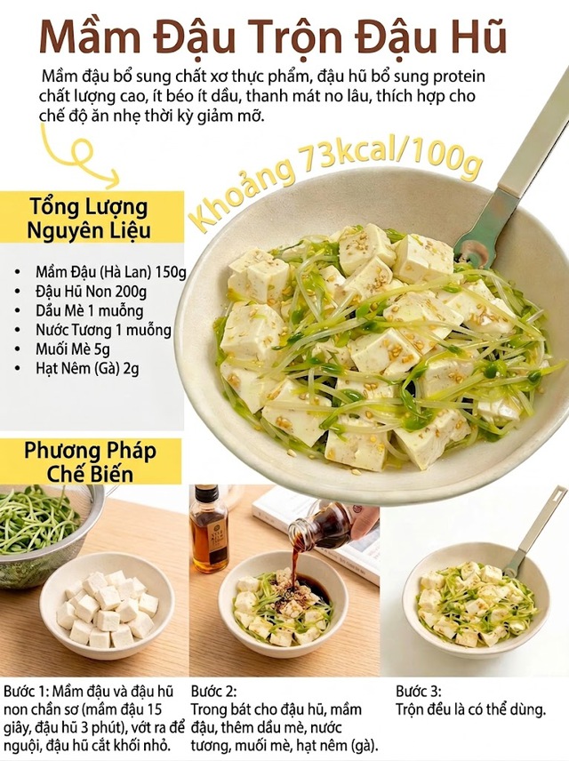 Đậu phụ rẻ b&egrave;o m&agrave; "đỉnh ch&oacute;p": 6 c&aacute;ch trộn ngon "nhức n&aacute;ch", d&aacute;ng thon gọn bất ngờ - Ảnh 3.