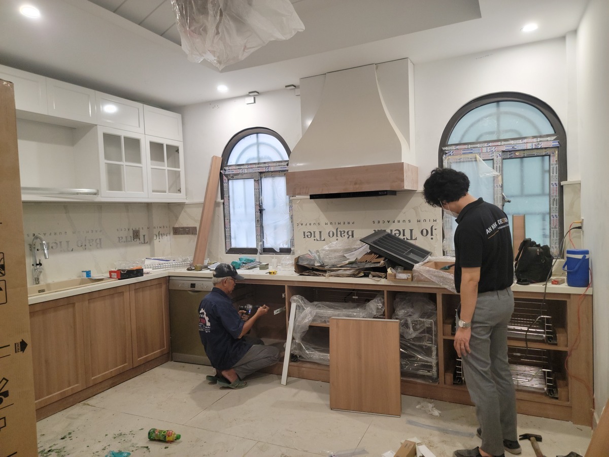 Ngắm nhìn màn "lột xác" phòng bếp cũ kỹ thành không gian đậm chất Bắc Âu với giá thành rẻ - Ảnh 4. Ngắm nhìn màn "lột xác" phòng bếp cũ kỹ thành không gian đậm chất Bắc Âu với giá thành rẻ - Ảnh 4.