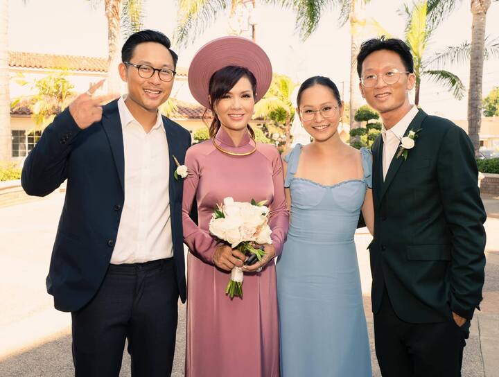 Hoa hậu t&oacute;c t&eacute;m đầu ti&ecirc;n của showbiz Việt, bỏ h&agrave;o quang sang Mỹ giờ ra sao? - Ảnh 3.