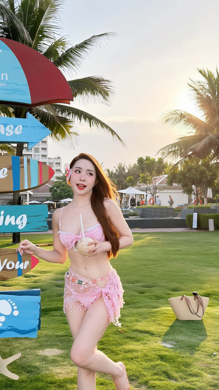 Quỳnh Nga, Ho&agrave;ng Yến, Quỳnh Anh ch&agrave;o h&egrave; bằng bikini 'bỏng mắt' nhưng Huyền Baby mới g&acirc;y ngỡ ng&agrave;ng - Ảnh 1.