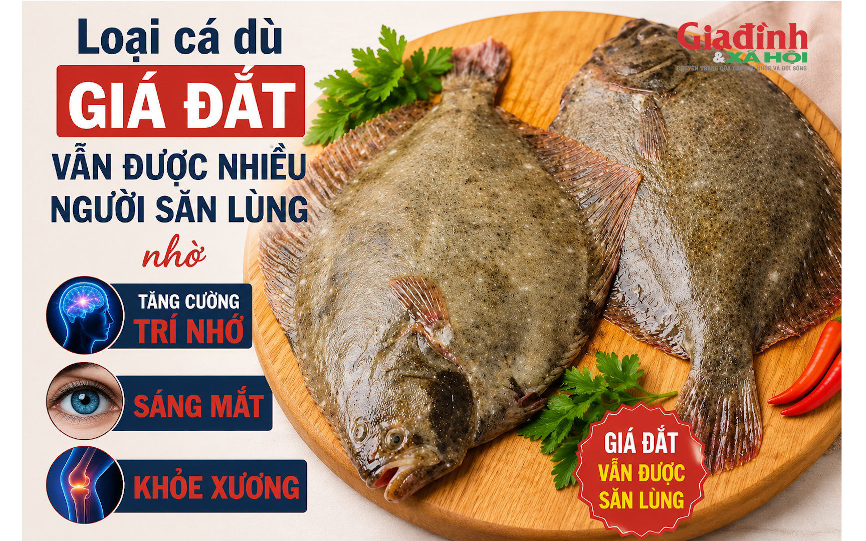 Loại c&aacute; d&ugrave; gi&aacute; đắt vẫn được nhiều người săn l&ugrave;ng nhờ tăng cường tr&iacute; nhớ, s&aacute;ng mắt, khỏe xương