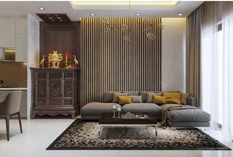 Bàn thờ trong phòng khách chung cư và nhà ống: Nguyên tắc bố trí hợp phong thủy - Ảnh 1. Bàn thờ trong phòng khách chung cư và nhà ống: Nguyên tắc bố trí hợp phong thủy - Ảnh 1.