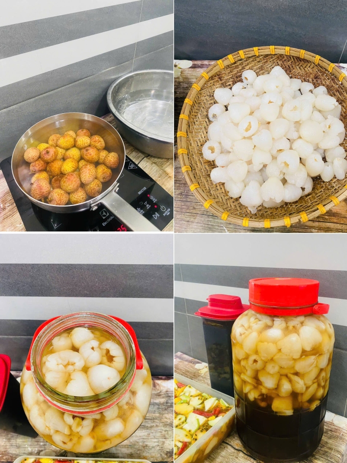 Mẹ đảm b&agrave;y c&aacute;ch l&agrave;m tr&agrave; vải thanh m&aacute;t, để cả năm vẫn gi&ograve;n sần sật - Ảnh 2.