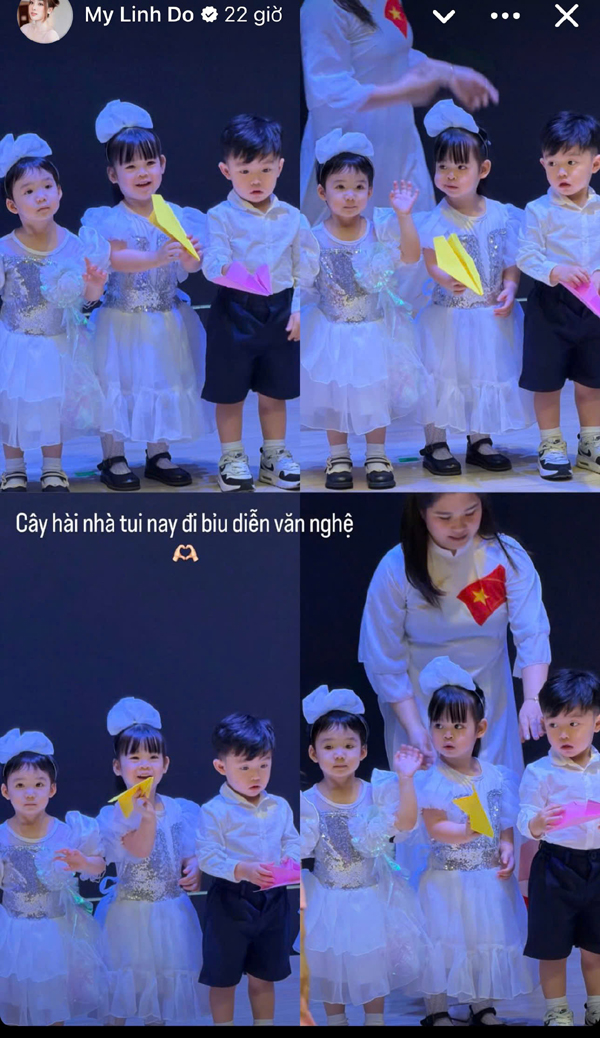 Con g&aacute;i Hoa hậu Đỗ Mỹ Linh biểu diễn văn nghệ tổng kết năm học g&acirc;y ch&uacute; &yacute; - Ảnh 4.