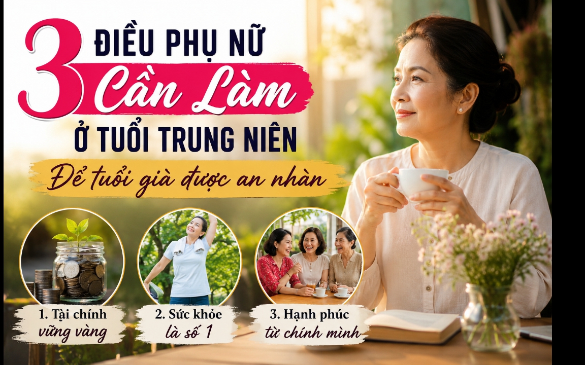 Phụ nữ sau tuổi 50: Muốn tuổi gi&agrave; an y&ecirc;n, h&atilde;y học c&aacute;ch bu&ocirc;ng bỏ 3 điều n&agrave;y - Ảnh 1.