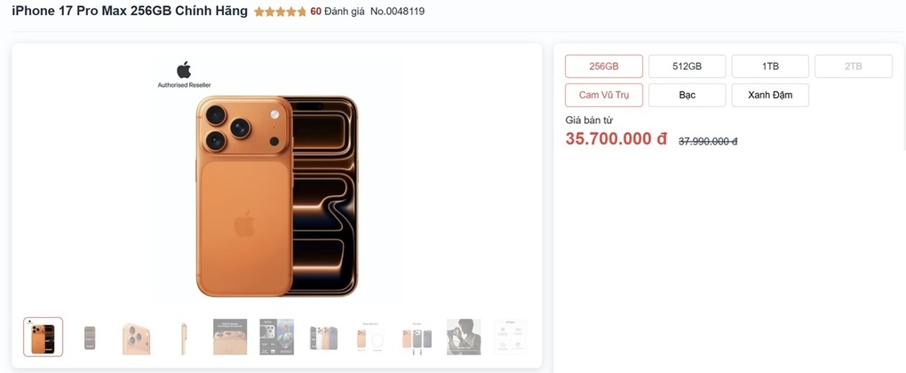 Giá iPhone 17 Pro Max giảm sốc , cơ hội mua sắm tuyệt vời năm 2026 - Ảnh 2. Giá iPhone 17 Pro Max giảm sốc , cơ hội mua sắm tuyệt vời năm 2026 - Ảnh 2.