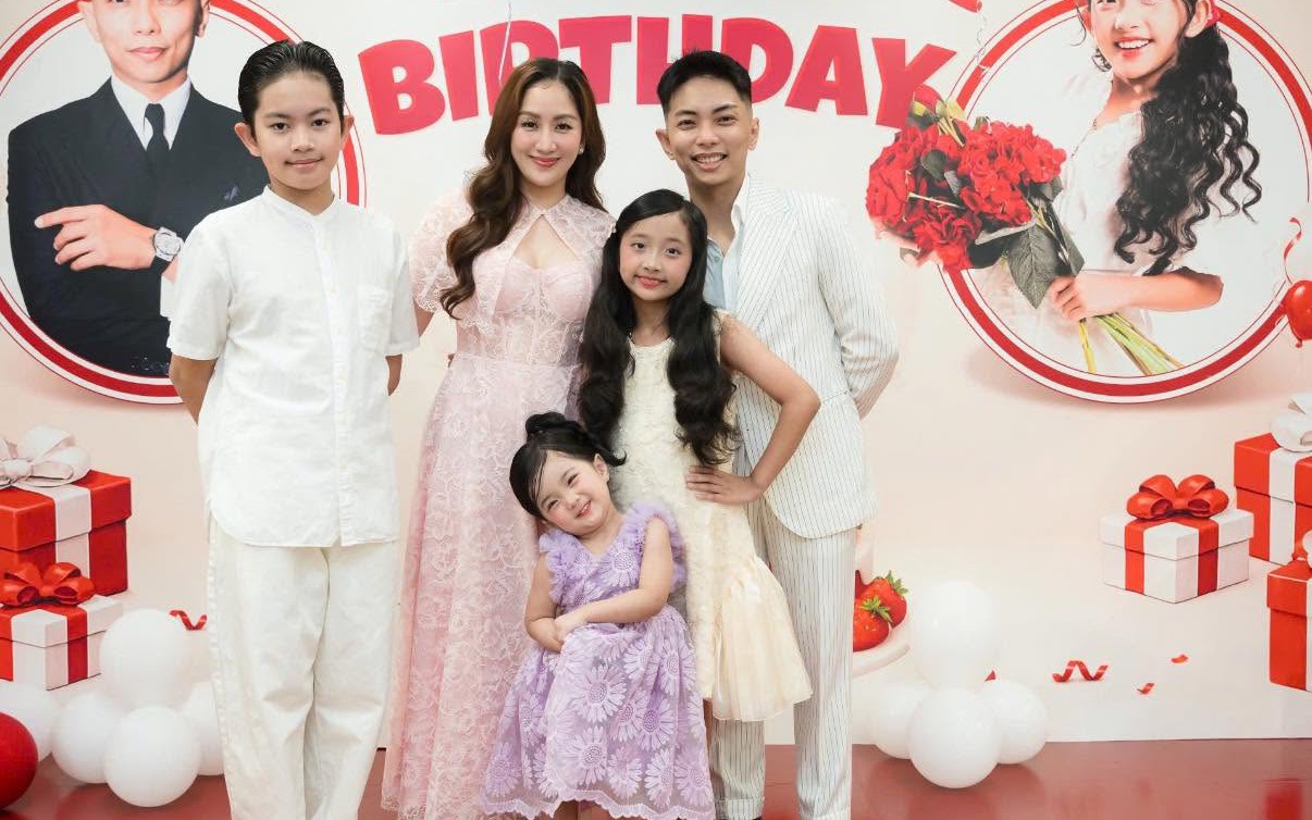 Con gái Khánh Thi tròn 8 tuổi biết yêu thương, nhường nhịn mọi người - Ảnh 1. Con gái Khánh Thi tròn 8 tuổi biết yêu thương, nhường nhịn mọi người - Ảnh 1.