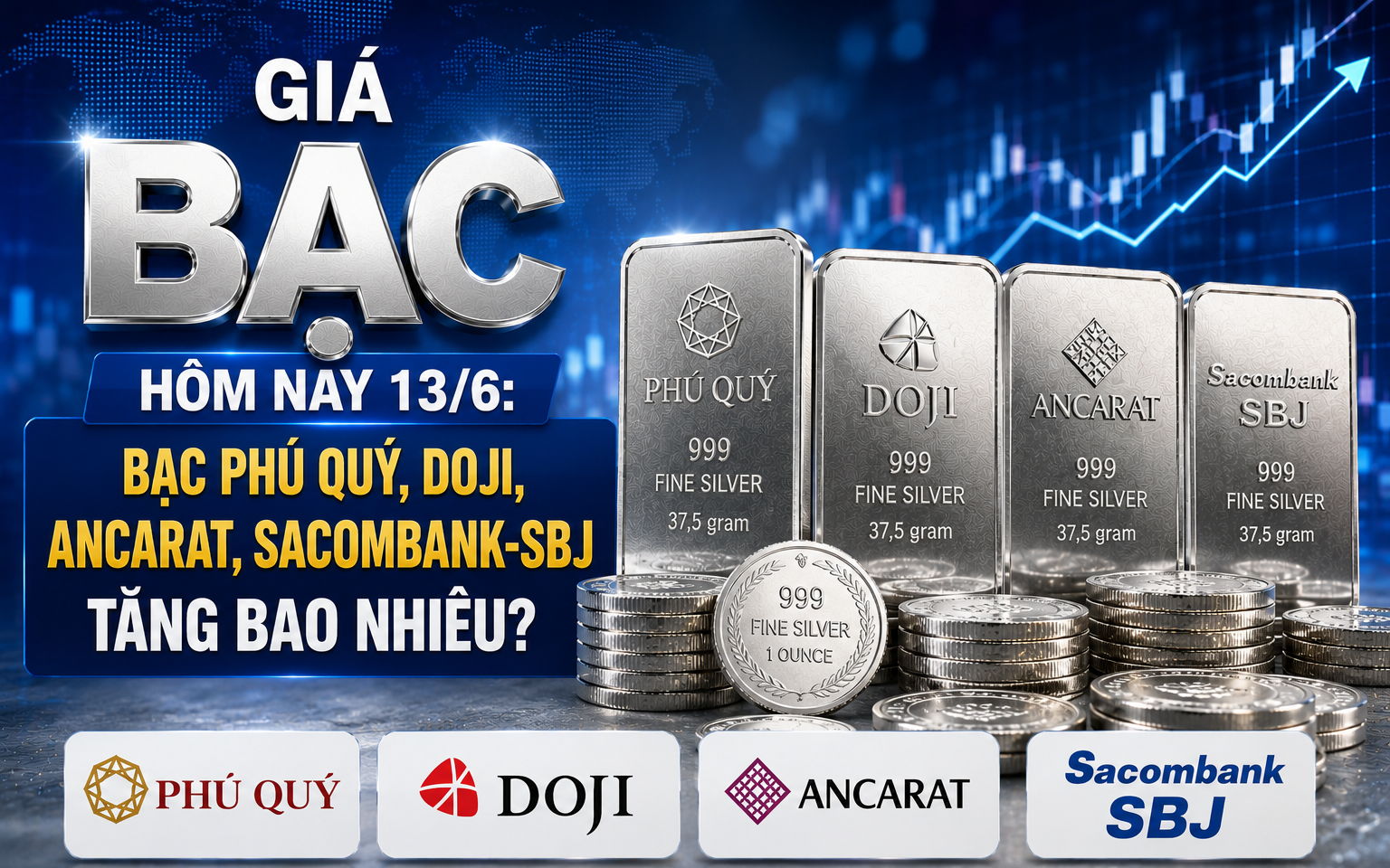 Giá bạc hôm nay 14/6: Bạc Phú Quý, Doji, Ancarat, Sacombank-SBJ biến động như nào? - Ảnh 7.