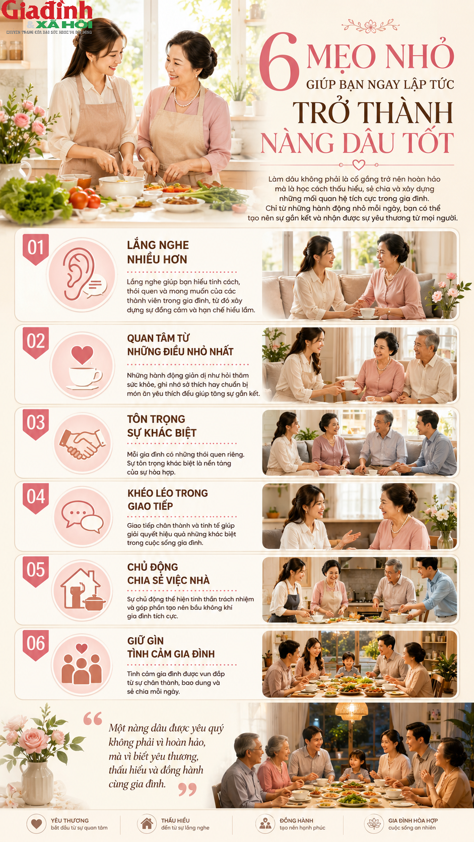 Không phải nấu ăn giỏi, đây mới là điều giúp nàng dâu được lòng gia đình chồng - Ảnh 1. Không phải nấu ăn giỏi, đây mới là điều giúp nàng dâu được lòng gia đình chồng - Ảnh 1.