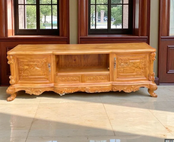 Đ&acirc;y mới l&agrave; c&aacute;ch bố tr&iacute; kệ tivi gỗ ph&ograve;ng kh&aacute;ch hợp phong thủy h&uacute;t vượng kh&iacute; - Ảnh 1.