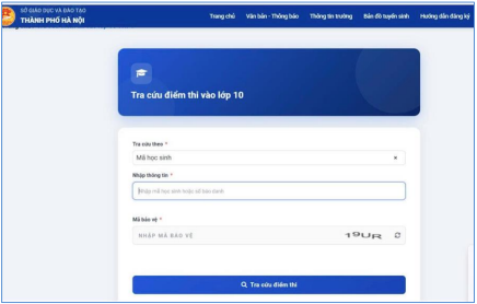 4 c&aacute;ch tra cứu điểm thi, điểm chuẩn v&agrave;o lớp 10 tại H&agrave; Nội 2026 đơn giản, ch&iacute;nh x&aacute;c - Ảnh 7.