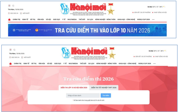 4 c&aacute;ch tra cứu điểm thi, điểm chuẩn v&agrave;o lớp 10 tại H&agrave; Nội 2026 đơn giản, ch&iacute;nh x&aacute;c - Ảnh 9.