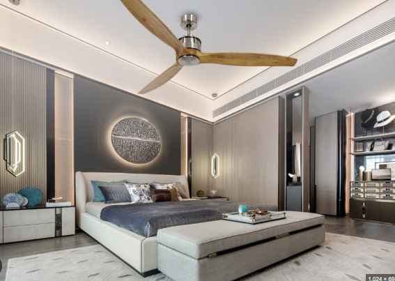 Vị tr&iacute; lắp quạt trần trong ph&ograve;ng ngủ chuẩn phong thủy v&agrave; điều đại kỵ - Ảnh 3.