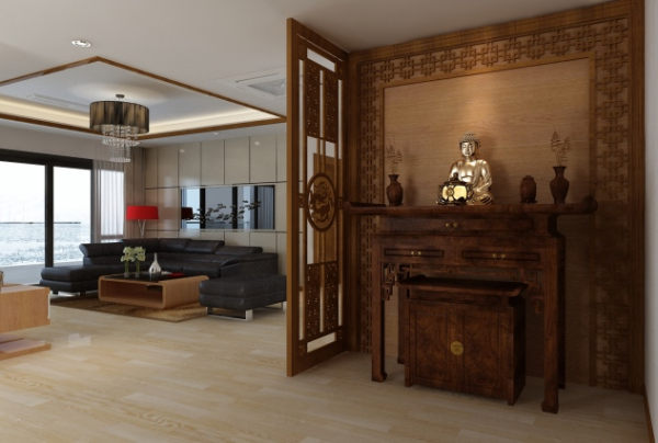 Vị tr&iacute; đặt b&agrave;n thờ chuẩn phong thủy gi&uacute;p gia chủ h&uacute;t t&agrave;i lộc, b&igrave;nh an - Ảnh 3.