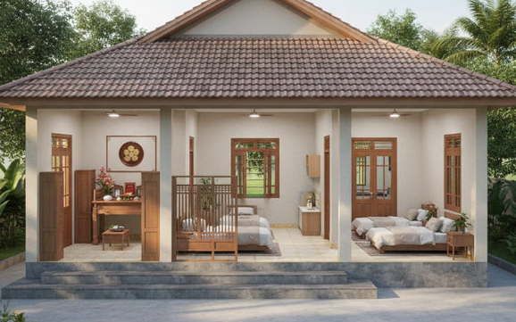 Vị tr&iacute; v&agrave; hướng cửa ph&ograve;ng thờ chuẩn phong thủy mang lại b&igrave;nh an - Ảnh 6.