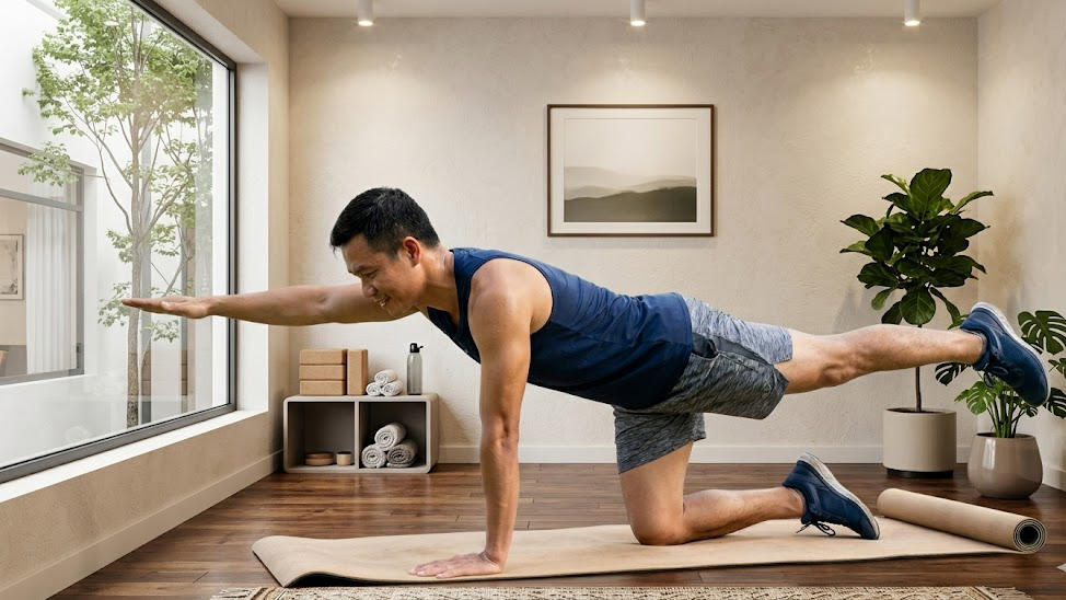 5 b&agrave;i tập buổi s&aacute;ng gi&uacute;p tăng cường sức mạnh to&agrave;n th&acirc;n sau tuổi 50 - Ảnh 5.