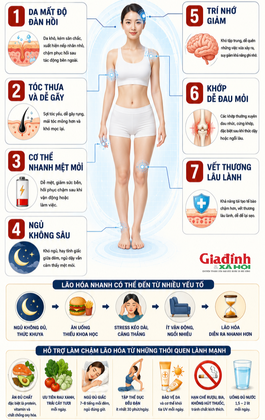 Cơ thể ph&aacute;t đi 7 t&iacute;n hiệu l&atilde;o h&oacute;a nhanh nhưng nhiều người tưởng l&agrave; chuyện b&igrave;nh thường - Ảnh 1.