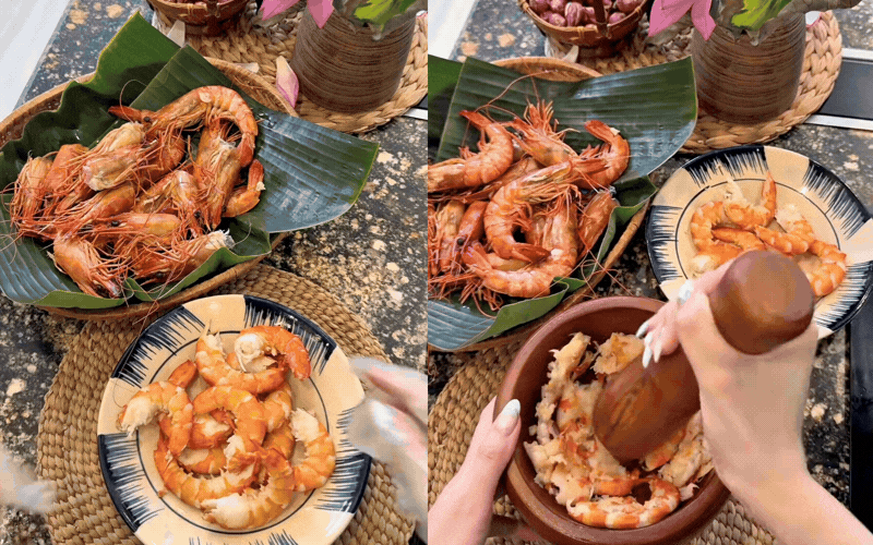 Ai cũng trầm trồ trước mâm bánh ram ít của "phú bà" Ngọc Loan: Khéo tay đến mức này thì chịu! - Ảnh 4.