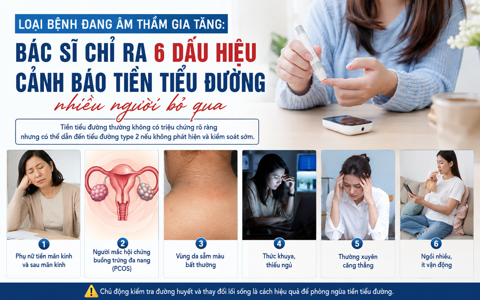 Bác sĩ cảnh báo: 6 dấu hiệu tiền tiểu đường xuất hiện mỗi ngày nhưng rất nhiều người bỏ qua - Ảnh 1.