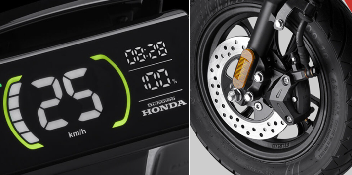 Xe m&aacute;y điện Honda gi&aacute; 12 triệu đồng: Thiết kế gọn nhẹ , pin lithium 80 km / lần sạc - Ảnh 3.