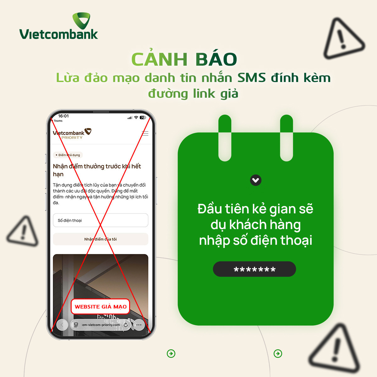 Th&ocirc;ng b&aacute;o quan trọng của Vietcombank gửi đến tất cả kh&aacute;ch h&agrave;ng - Ảnh 1.